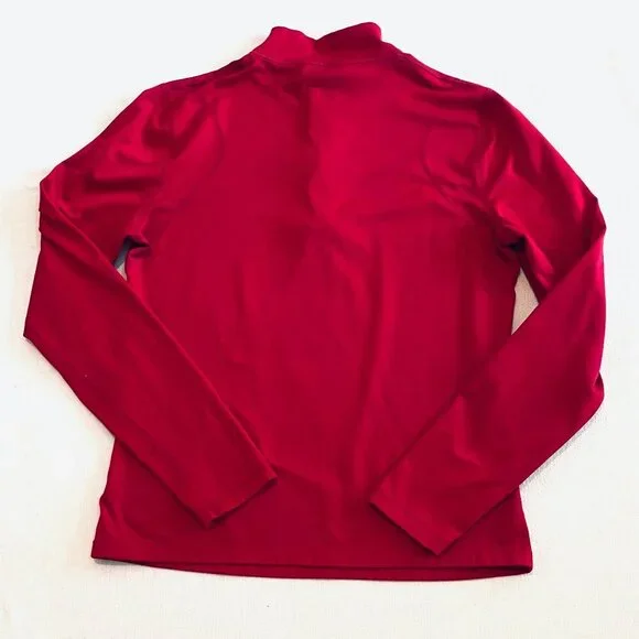 Lole funnel neck half zip top Women's Medium pink athleisure stretch workout - Picture 5 of 7